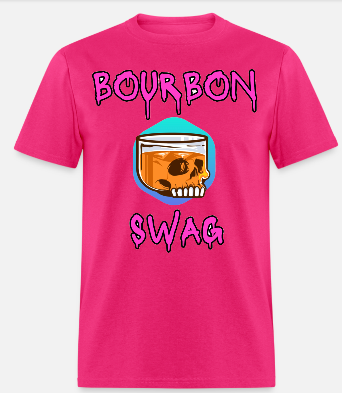 Pink Bourbon Swag Logo T-Shirt