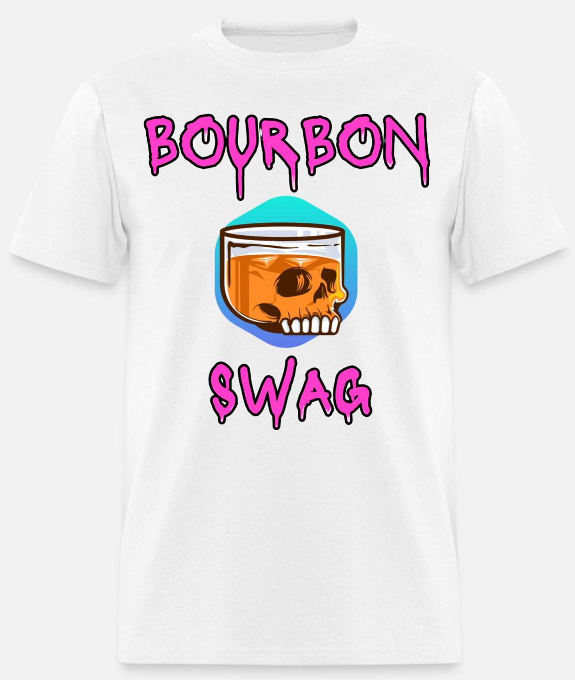White Bourbon Swag Logo T-Shirt