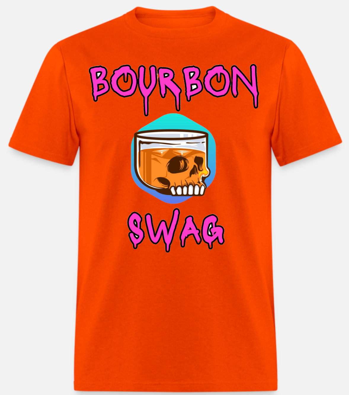 Orange Bourbon Swag Logo T-Shirt