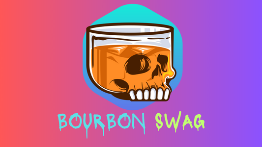 Bourbon Swag Logo Sticker