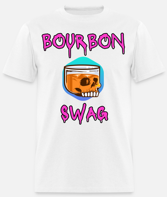 White Bourbon Swag Logo T-Shirt