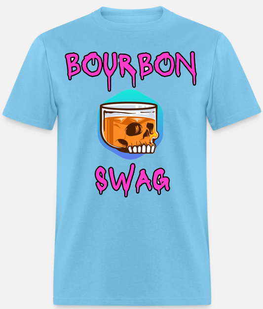 Sky Blue Bourbon Swag Logo T-Shirt